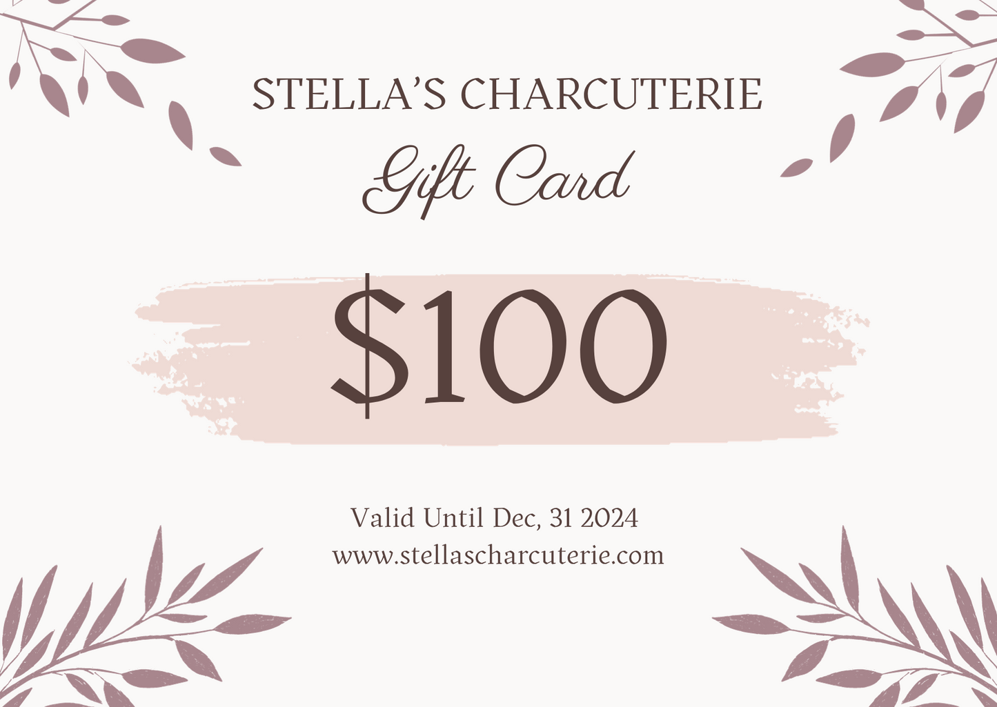 Stella's Charcuterie Gift Card