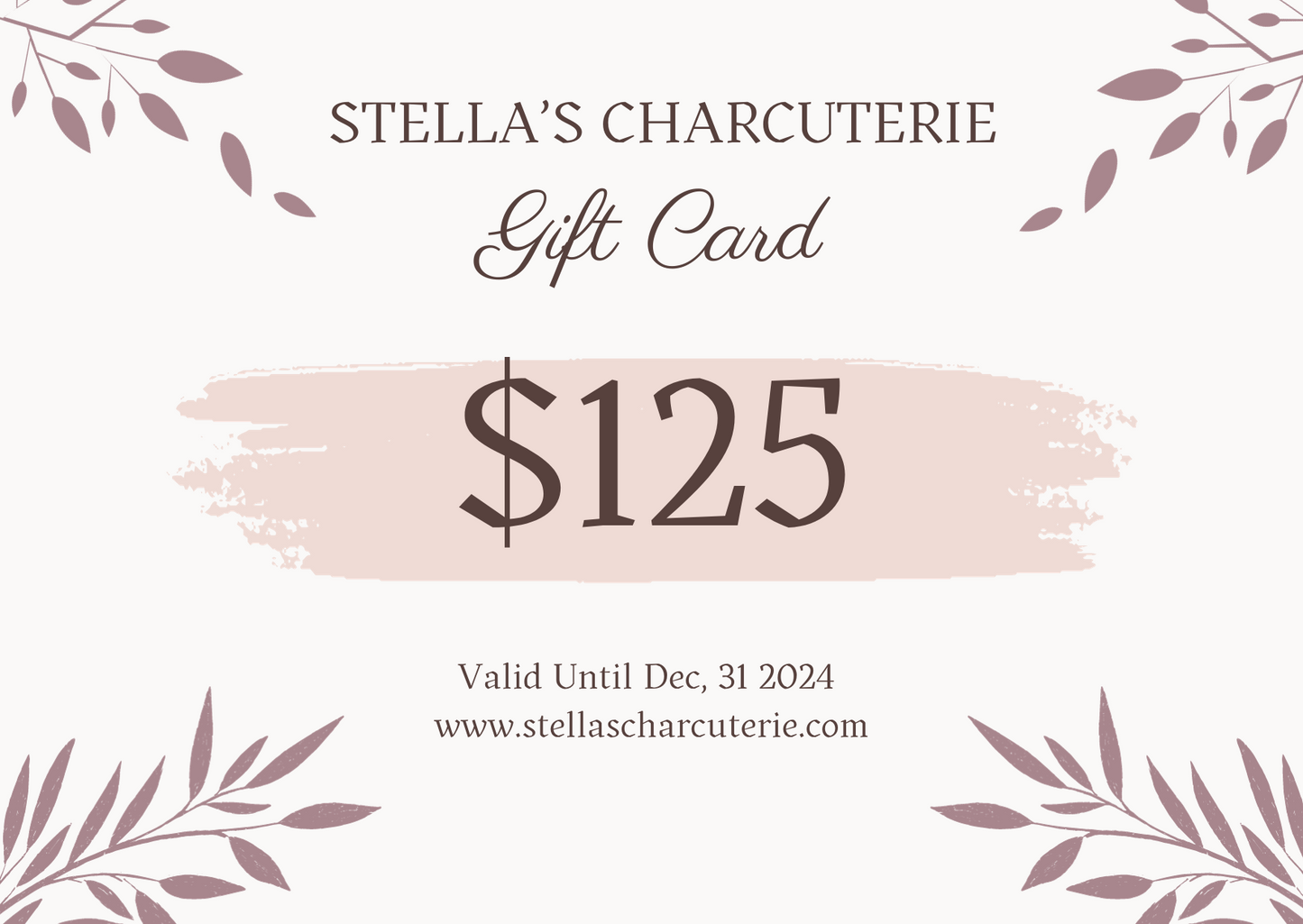 Stella's Charcuterie Gift Card