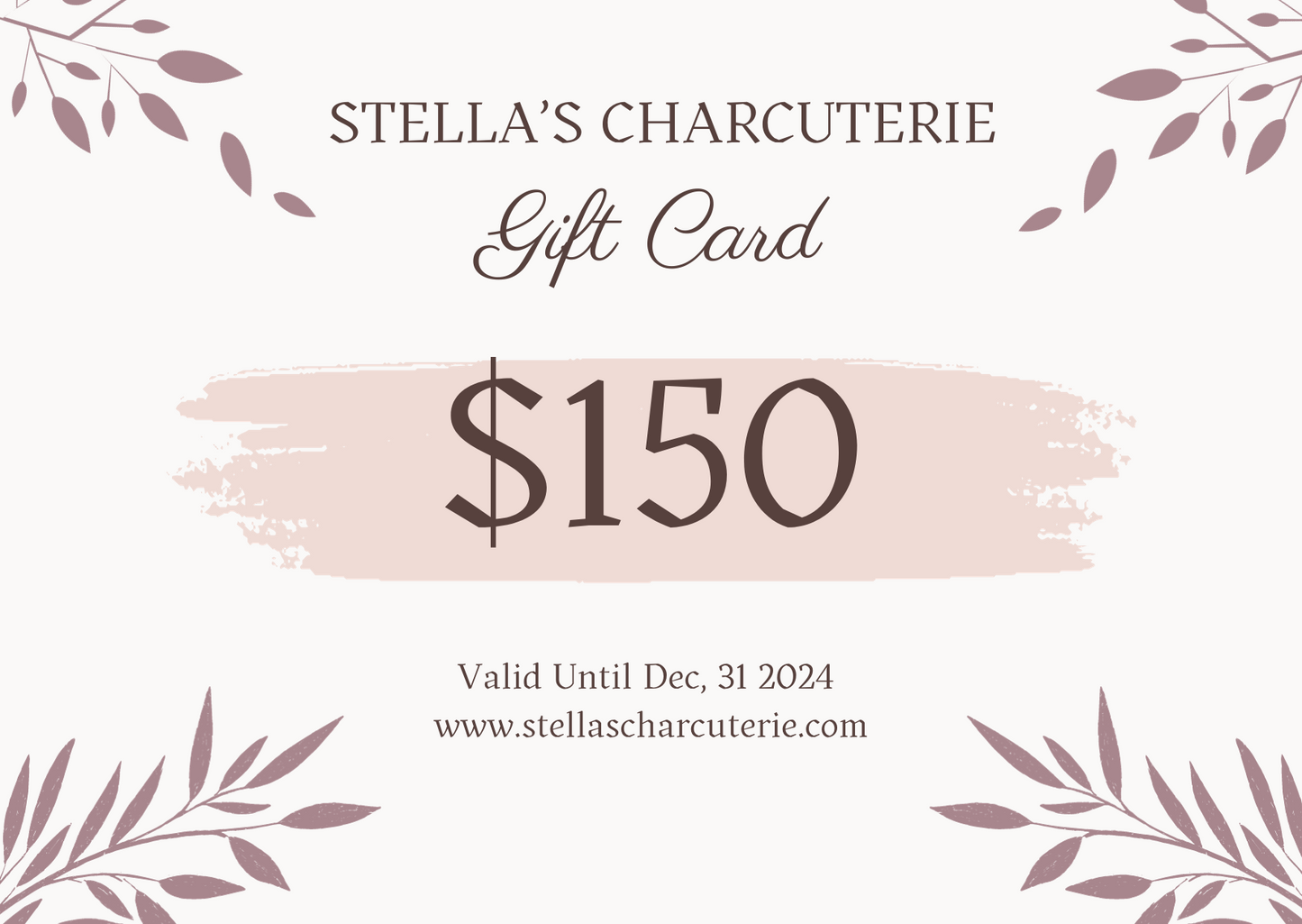 Stella's Charcuterie Gift Card