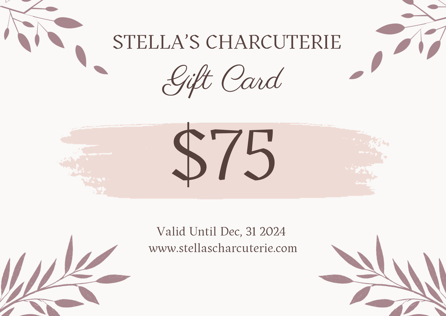 Stella's Charcuterie Gift Card